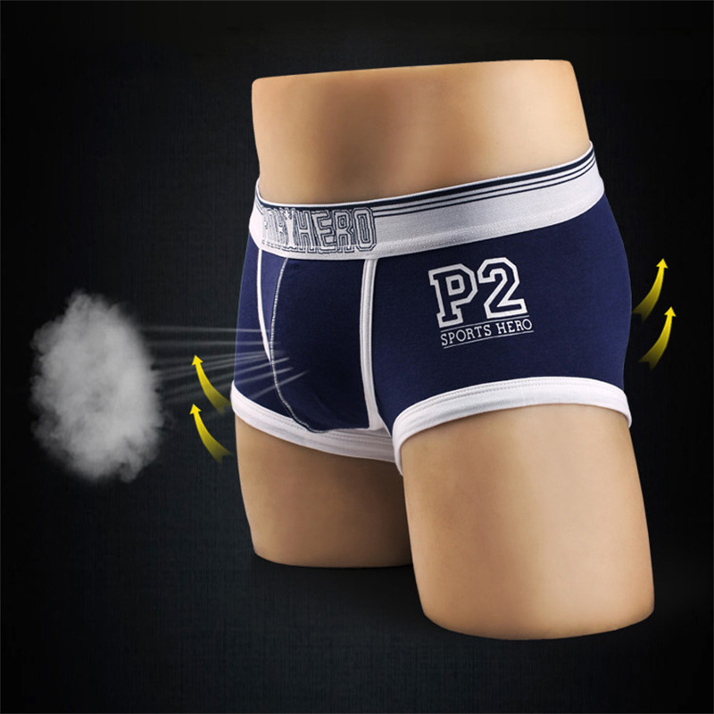 Cross-Border Hot Sale Supply Factory Direct Supply Men's Underwear Wholesale Printing Men's Flat Foot Pants 1221