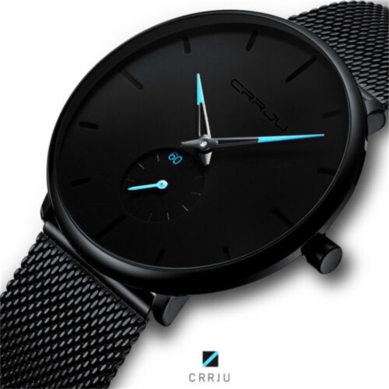 30m waterproof Men Quartz Sport Ultra-Thin Stainless Steel Watch watches Mens