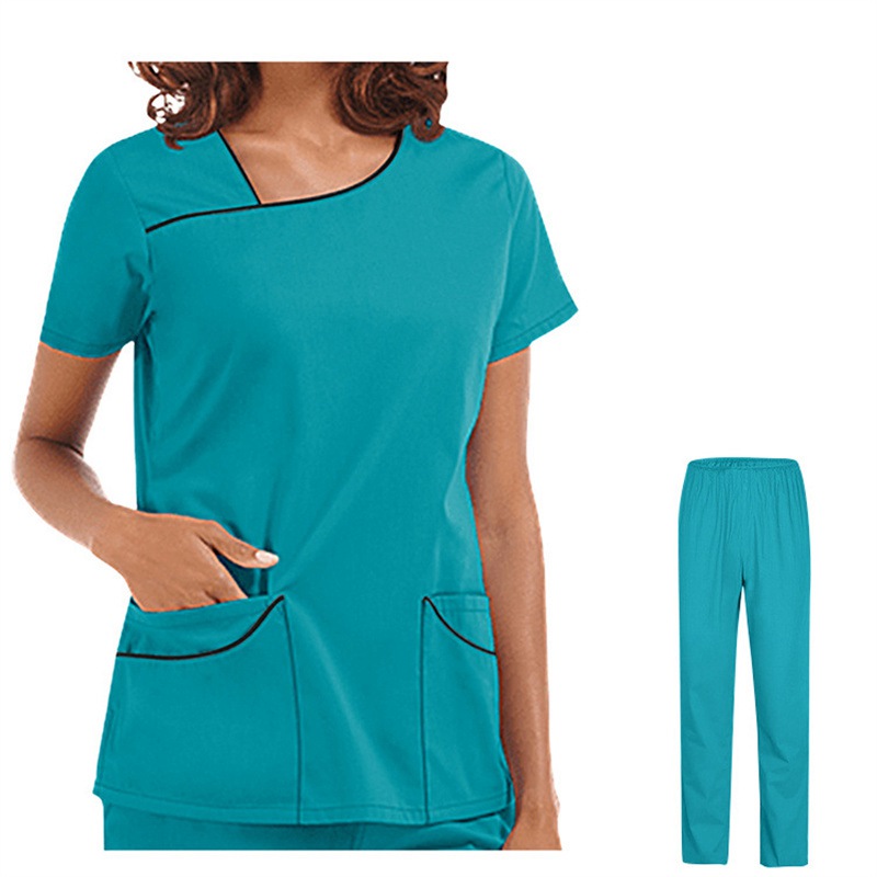 Amazon Operating Room Short Sleeve Hand Washing Suit Female Skin Management Nurses' Uniform Surgeon Disposable Protective Coveralls Work Clothes Female