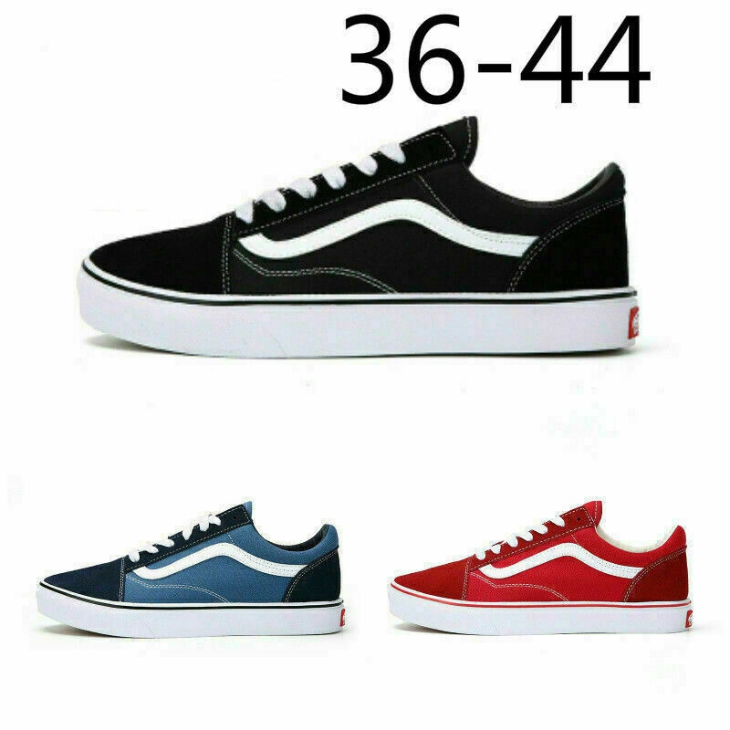 Vans Old Skool Shoe Classics Skate Shoes All Size  Canvas Running Sneakers V OG