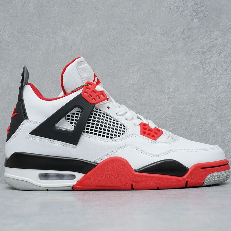 Air Jordan 4 Retro Fire Red Military Blue Purple-rot casual sports shoes Metallic AJ4