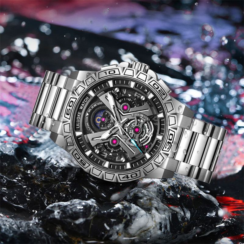 ZZ High-End Watch Men's Luminous Waterproof Multi-Functional Men's Watch Fashion