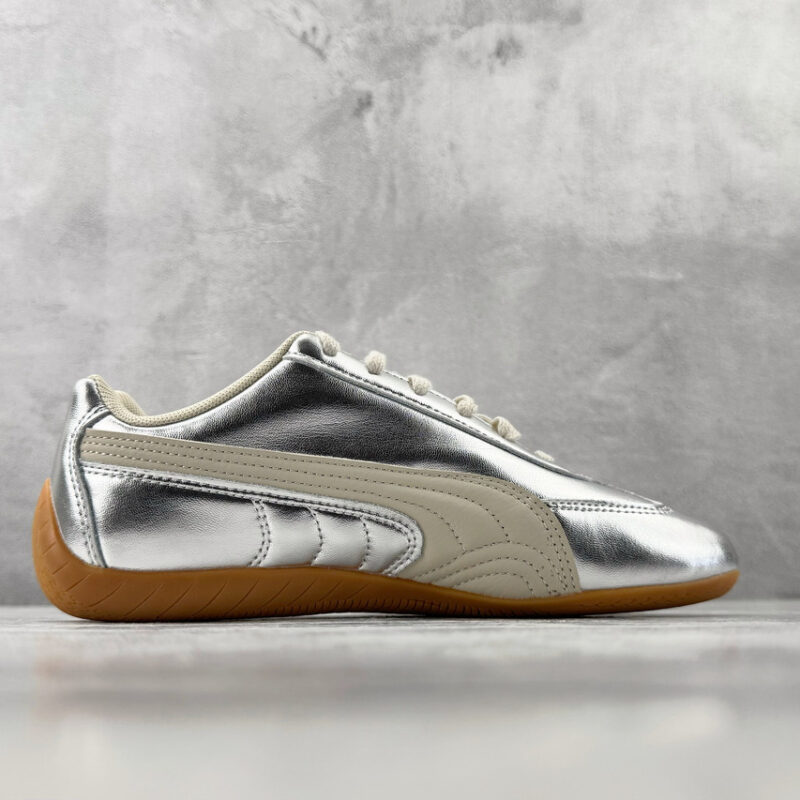 PUMA Speedcat Metallic Silver Retro Low-top Racing Driving Shoes?