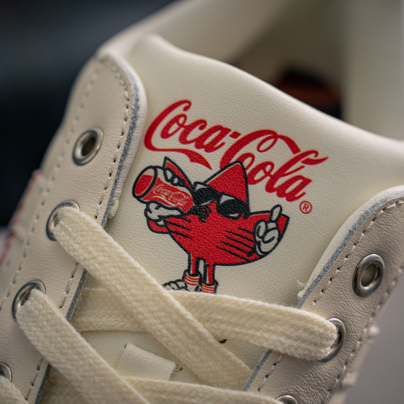adidas Originals Superstar x Coca-Cola Co-branded Sneakers for Men Women,  Vintage Off White Leather Shell Toe Retro Casual Walking Trainers
