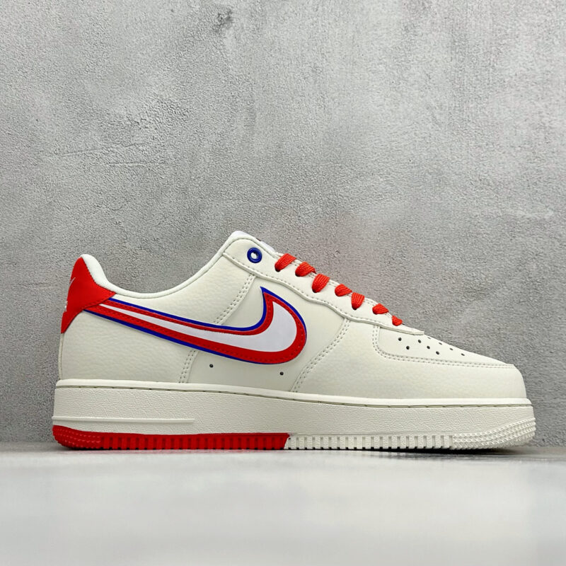 Nike 2026 Football Match Themed Casual Sneakers Double Color Swoosh Leather Low Top Air Style Walking Shoes Men Women