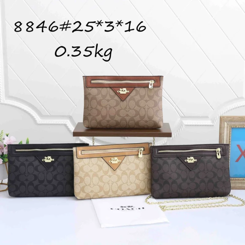 COACH Signature Canvas Clutch & Crossbody Bag